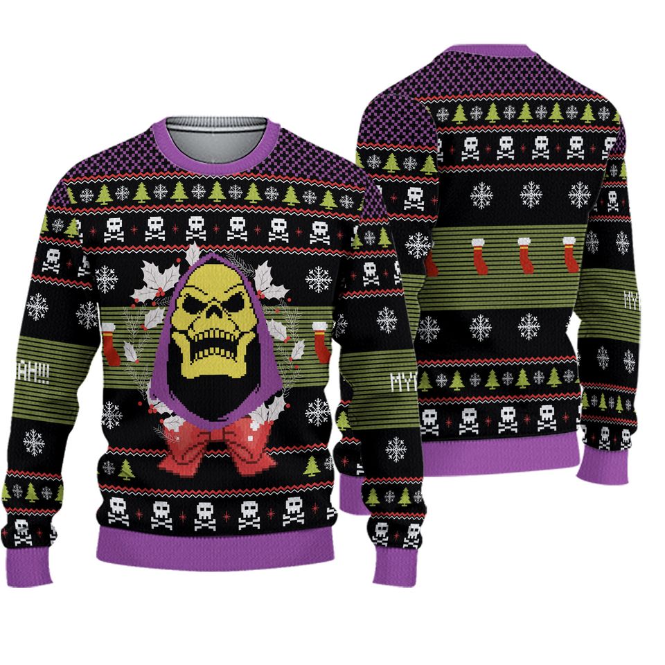 Skeletor Masters of the Universe Ugly Sweater