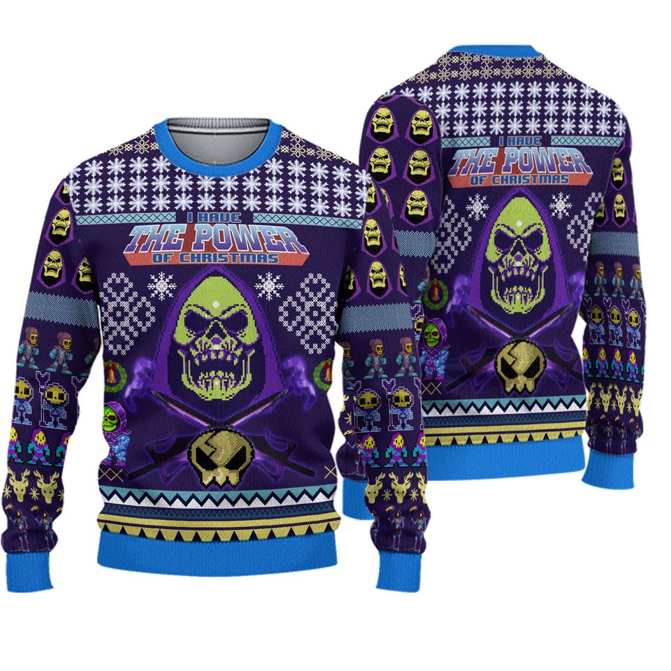 Skeletor Ugly Christmas Sweater, Skeletor Ugly Sweater 3D Print