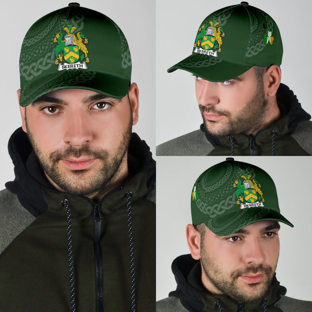 Skereth Coat Of Arms - Irish Family Crest St Patrick's Day Hat Classic Cap Trucker Hats Custom Hats Gifts For Men & Women