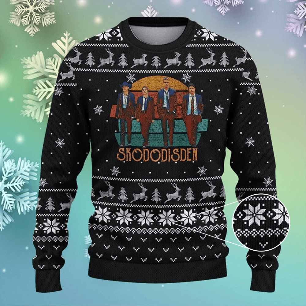 Skododisden Ugly Christmas Sweater Mens Native American Apparel Clothing Xmas Gift - Image 3