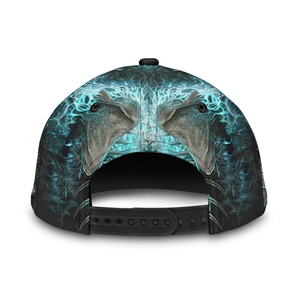 Skull Angry On Classic Cap Hat, 3D Full Printed Skull Cap Trucker Hats Custom Hats Gifts For Men & Women