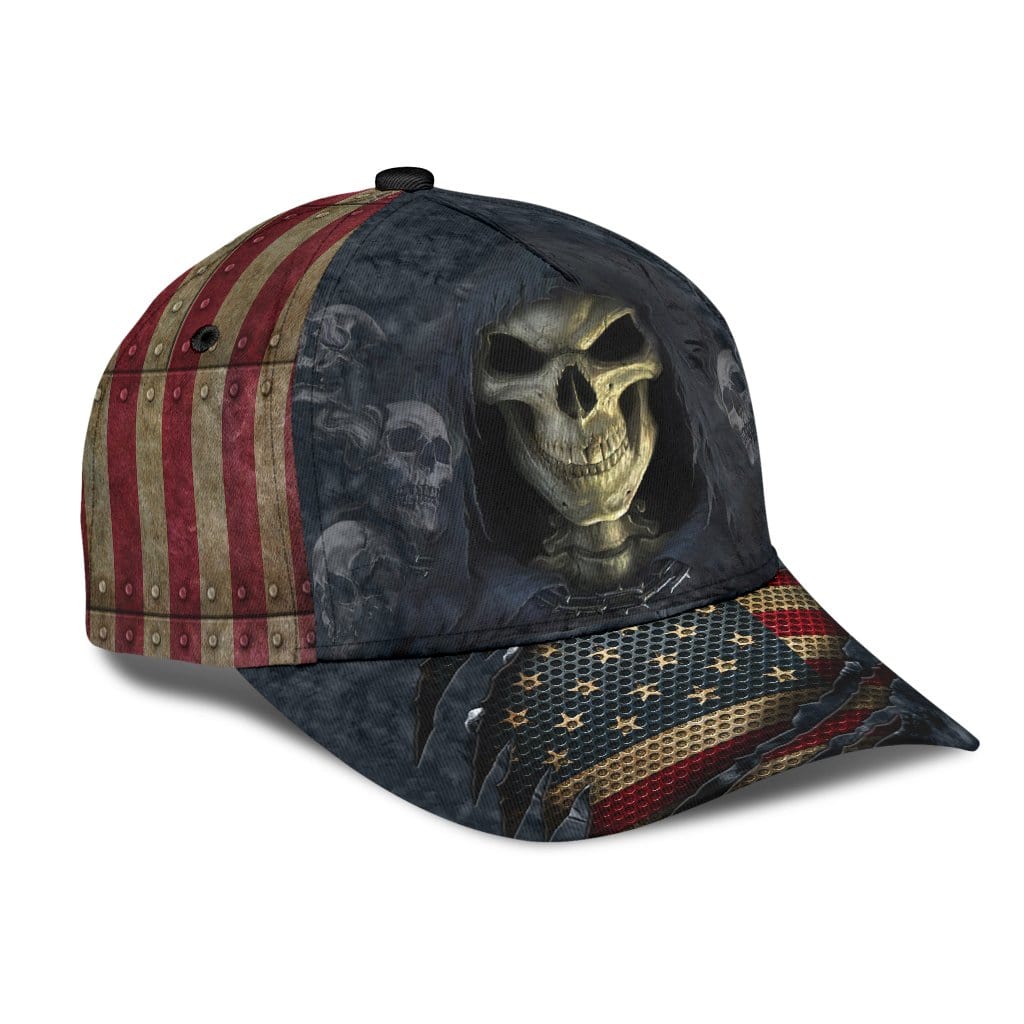 Skull Baseball Cap Skull American Classic Hat Trucker Hats Custom Hats Gifts For Men & Women
