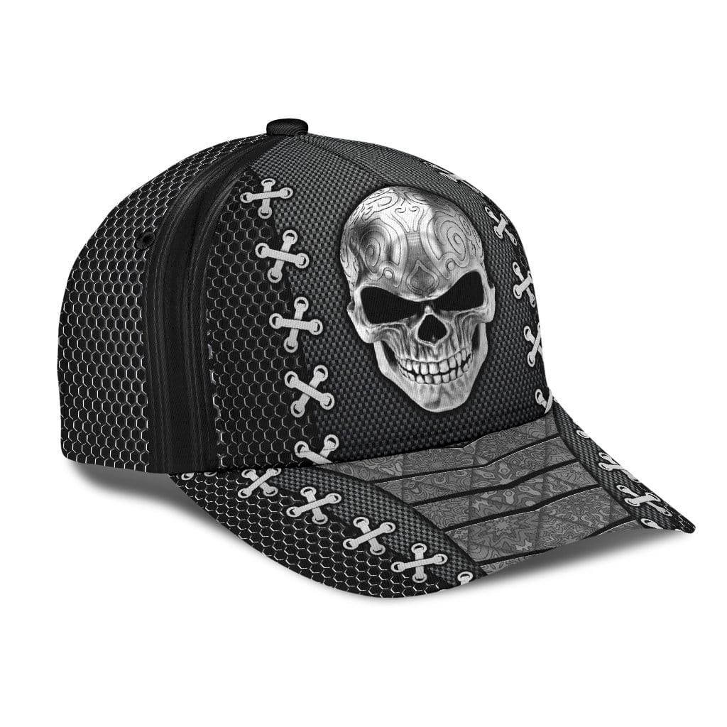 Skull Baseball Cap Skull Black Carbon Classic Hat Trucker Hats Custom Hats Gifts For Men & Women