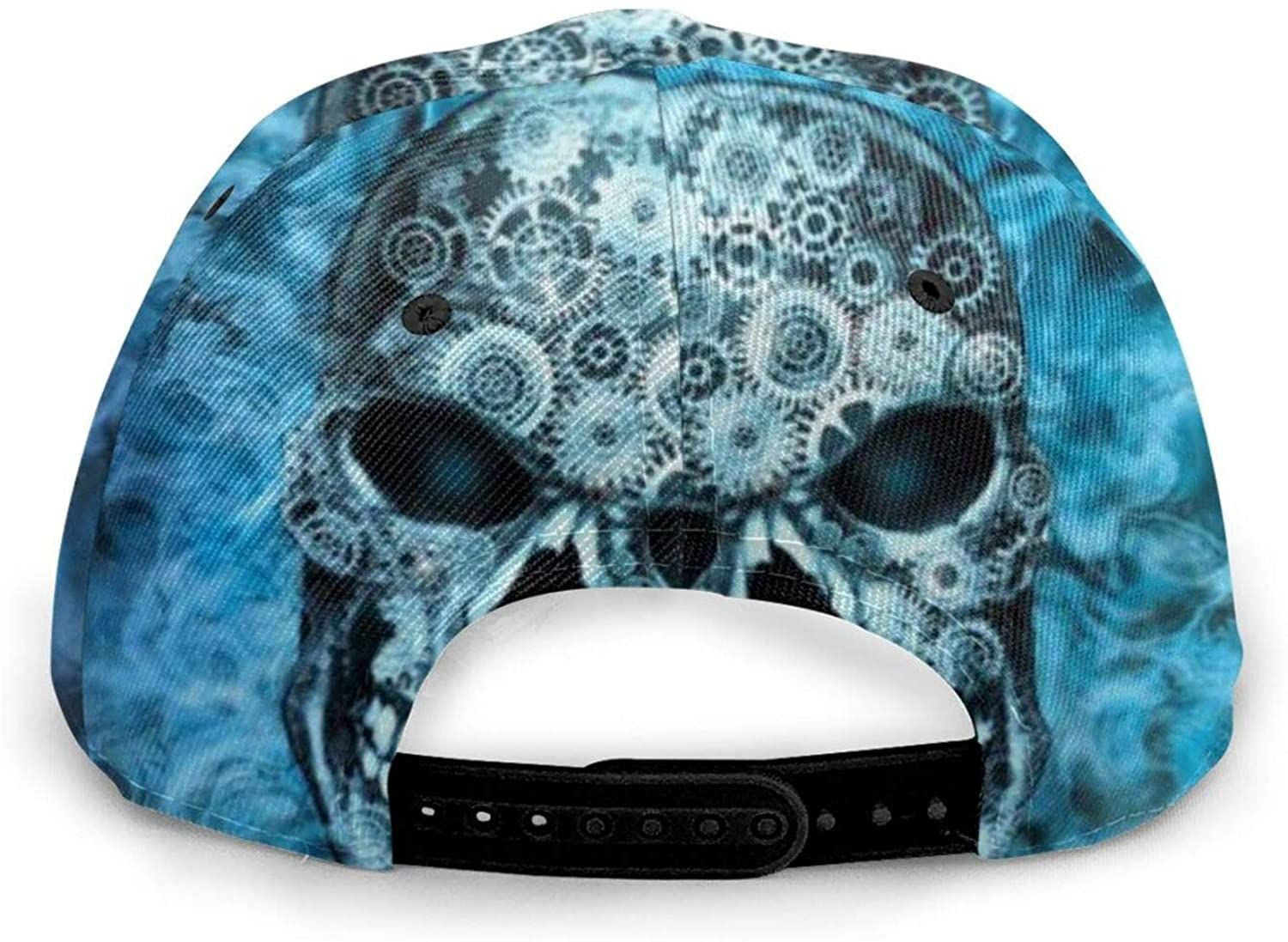 Skull Blue Flaming Skull Adjustable Snapback Unisex 3D Printed Baseball Cap Trucker Hats Sports Hat Trucker Hats Custom Hats Gifts For Men & Women