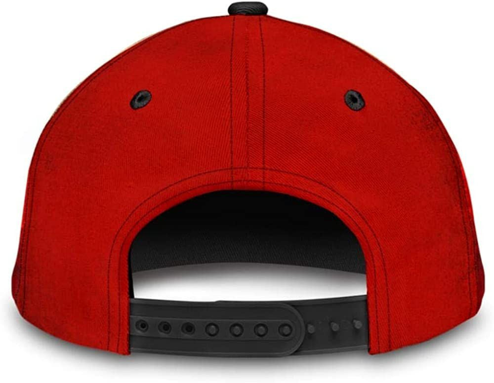Skull Canada Flag Balck Red 3D Printed Unisex Hat Classic Cap, Snapback Cap, Baseball Cap Trucker Hats Custom Hats Gifts For Men & Women