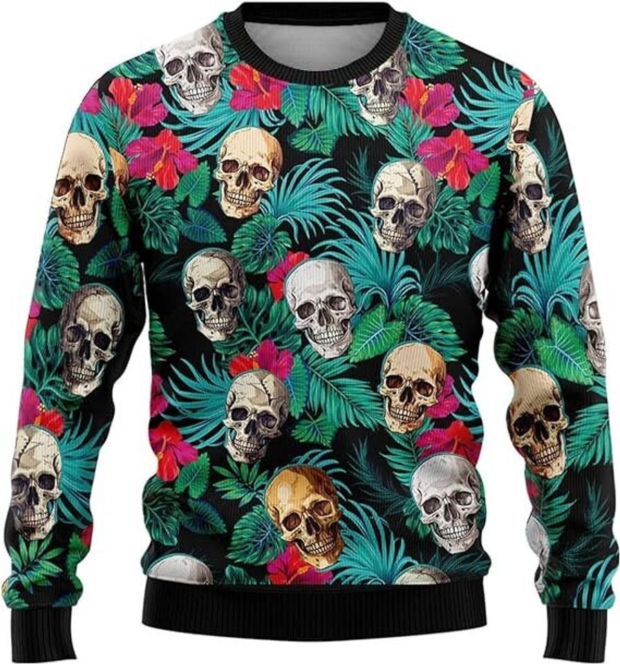 Skull Christmas Sweater for Women - Skeleton Sweatshirt - Image 6