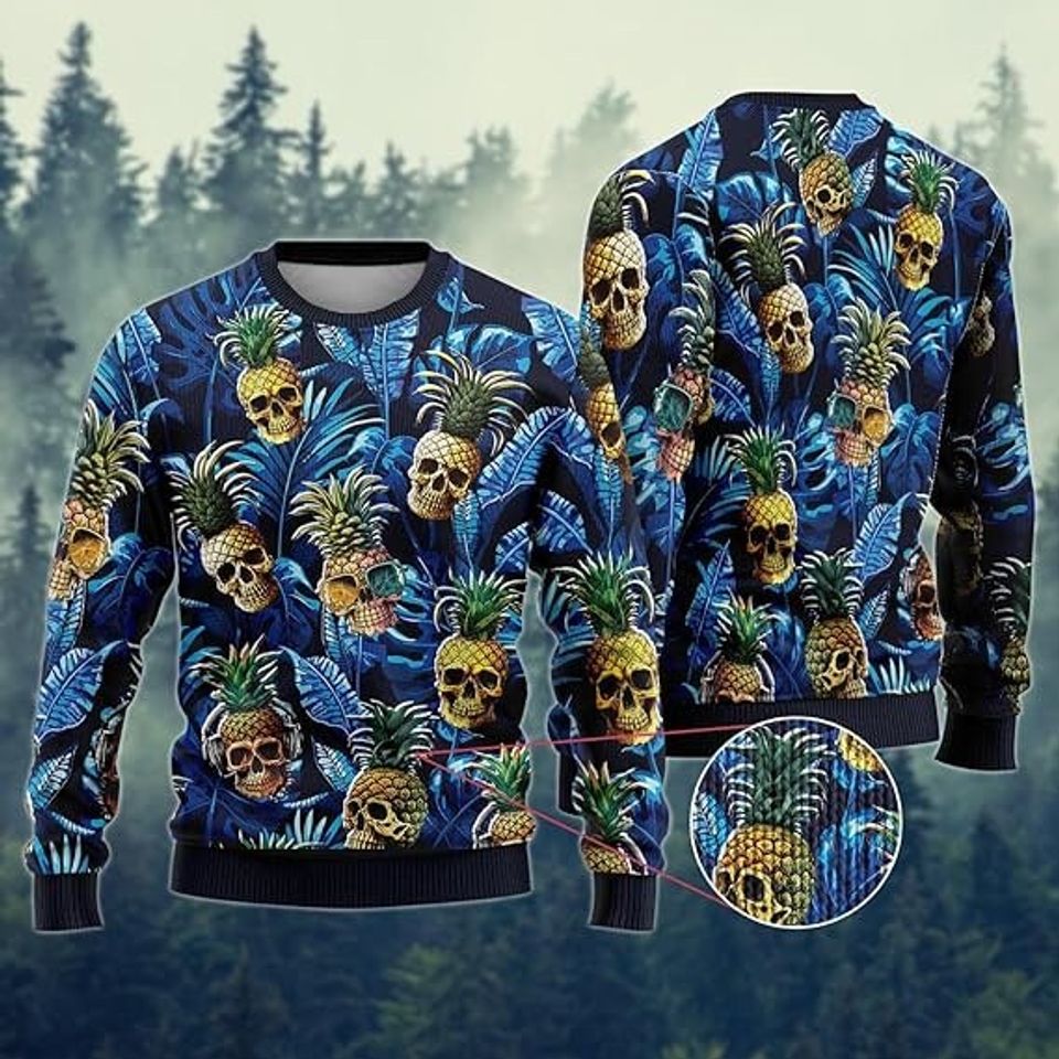 Skull Christmas Sweater for Women - Skeleton Sweatshirt - Image 4