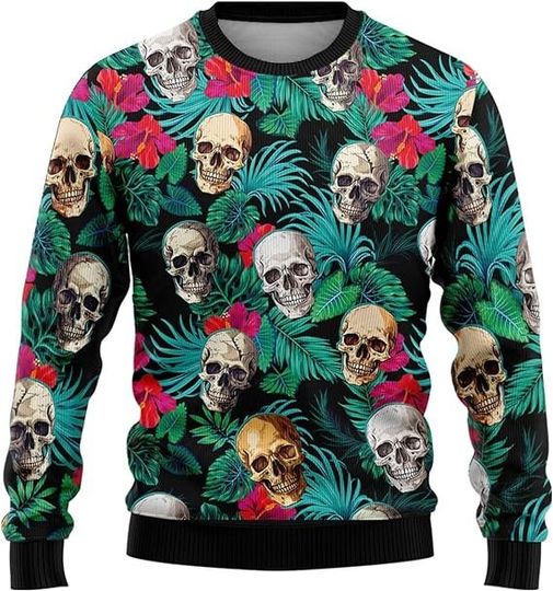 Skull Christmas Sweater for Women - Skeleton Sweatshirt - Image 15