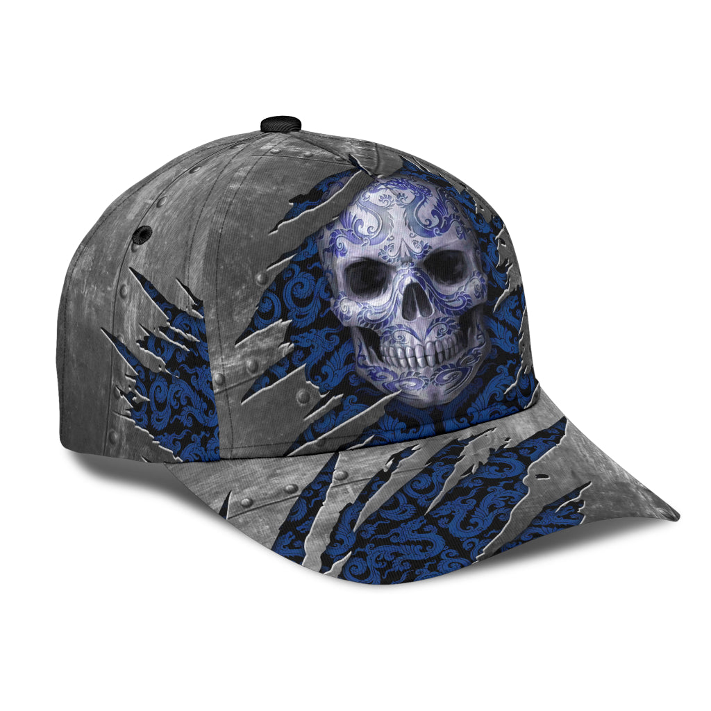 Skull Classic Cap, Gift for Skull Lovers Trucker Hats Custom Hats Gifts For Men & Women