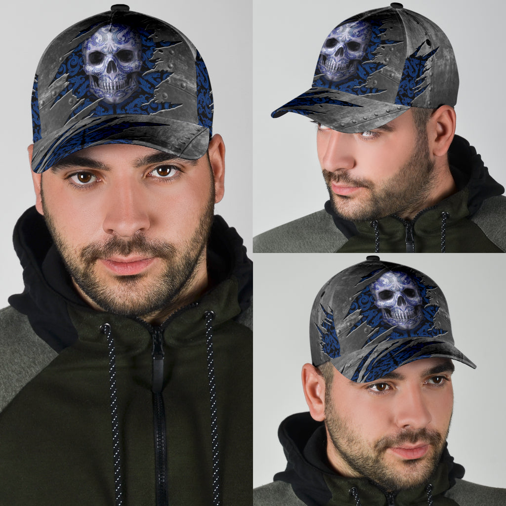 Skull Classic Cap, Gift for Skull Lovers Trucker Hats Custom Hats Gifts For Men & Women