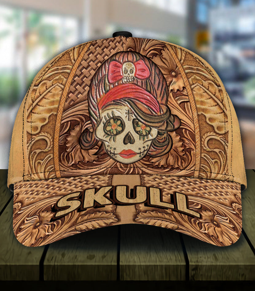 Skull Classic Cap, Gift for Skull Lovers Trucker Hats Custom Hats Gifts For Men & Women