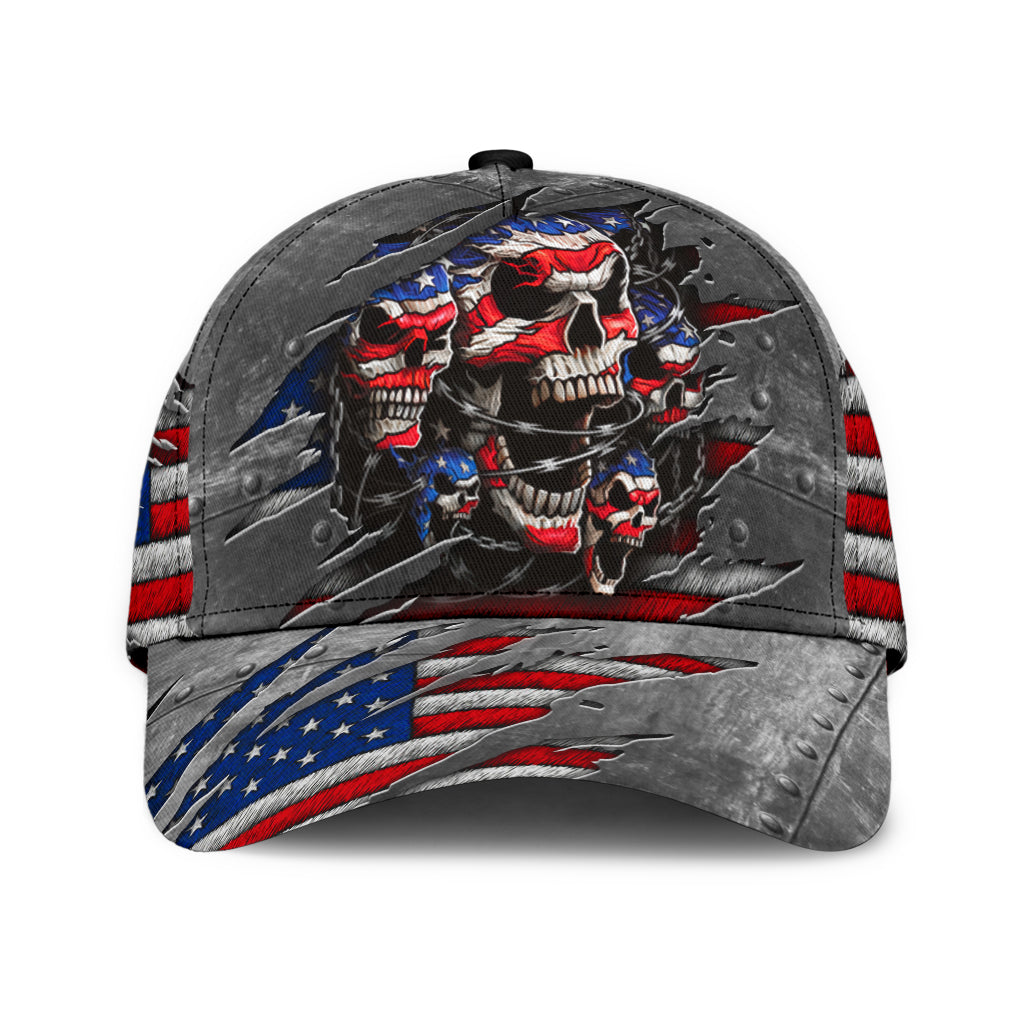 Skull Classic Cap, Gift for Skull Lovers Trucker Hats Custom Hats Gifts For Men & Women