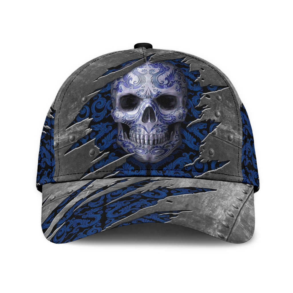 Skull Classic Cap, Gift for Skull Lovers Trucker Hats Custom Hats Gifts For Men & Women