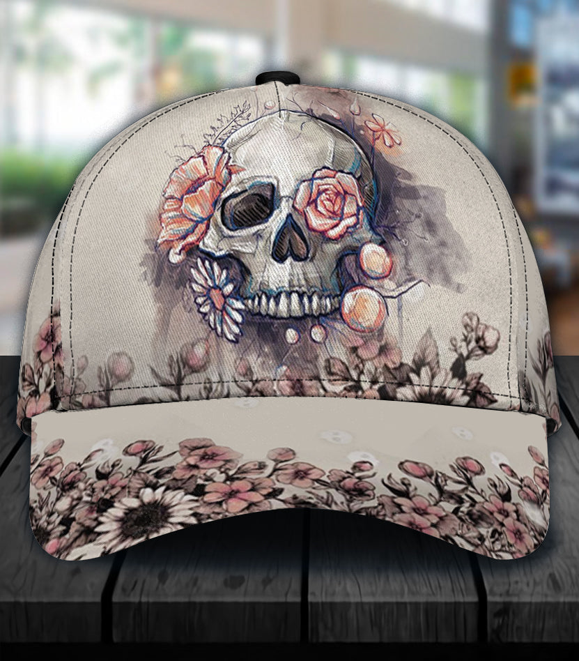 Skull Classic Cap, Gift for Skull Lovers Trucker Hats Custom Hats Gifts For Men & Women