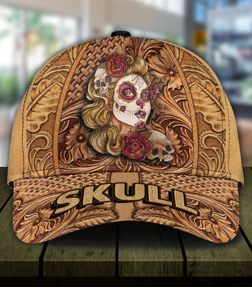 Skull Classic Cap, Gift for Skull Lovers Trucker Hats Custom Hats Gifts For Men & Women