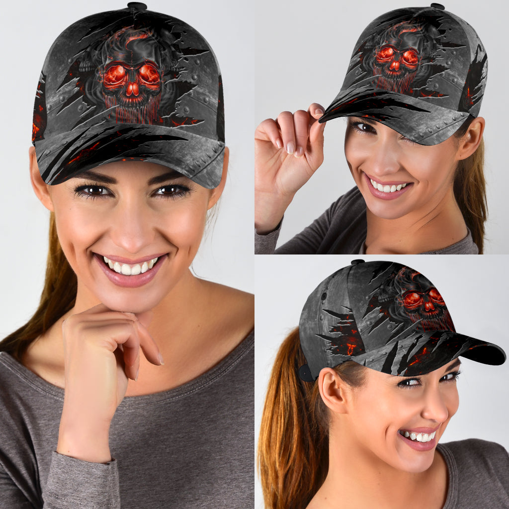 Skull Classic Cap, Gift for Skull Lovers Trucker Hats Custom Hats Gifts For Men & Women