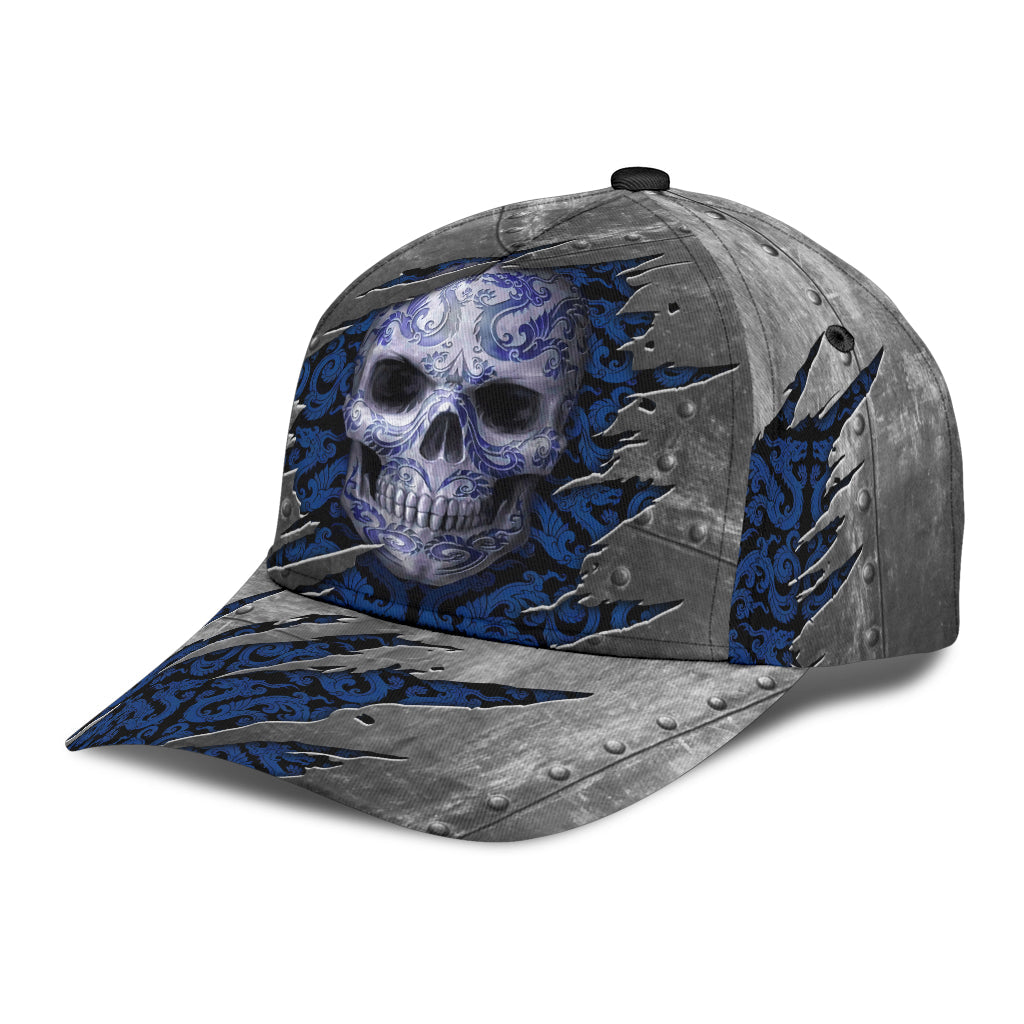 Skull Classic Cap, Gift for Skull Lovers Trucker Hats Custom Hats Gifts For Men & Women