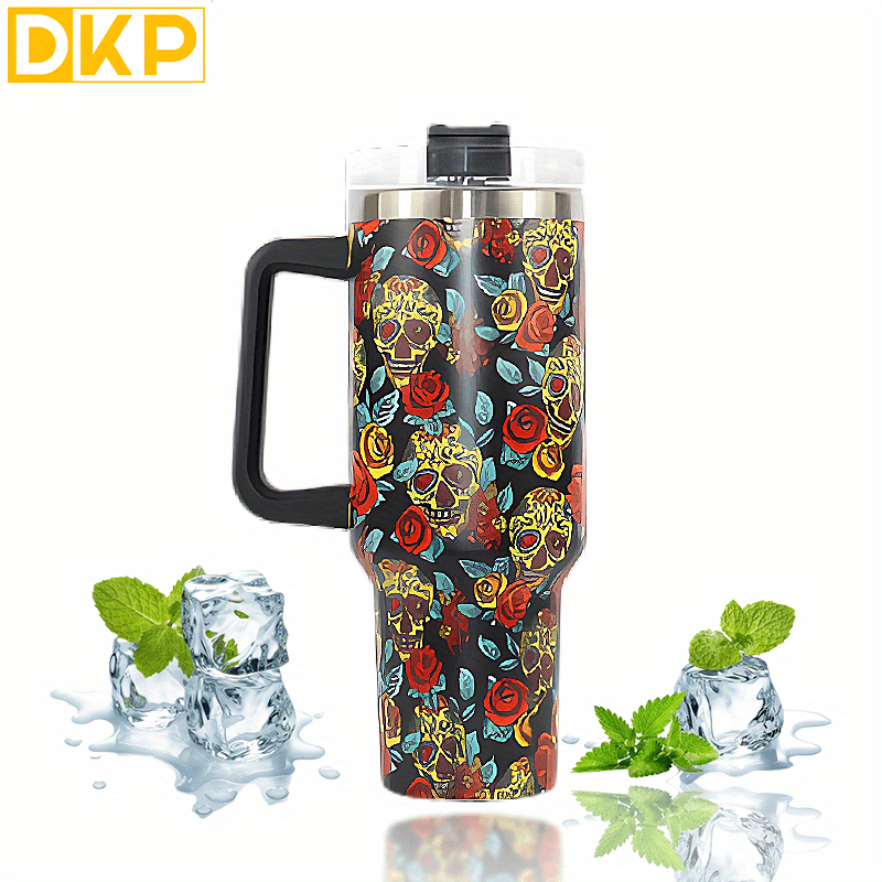 Skull Colorful Custom Stanley Cup 40 oz 30 oz Tumbler With HandleTVC2301665