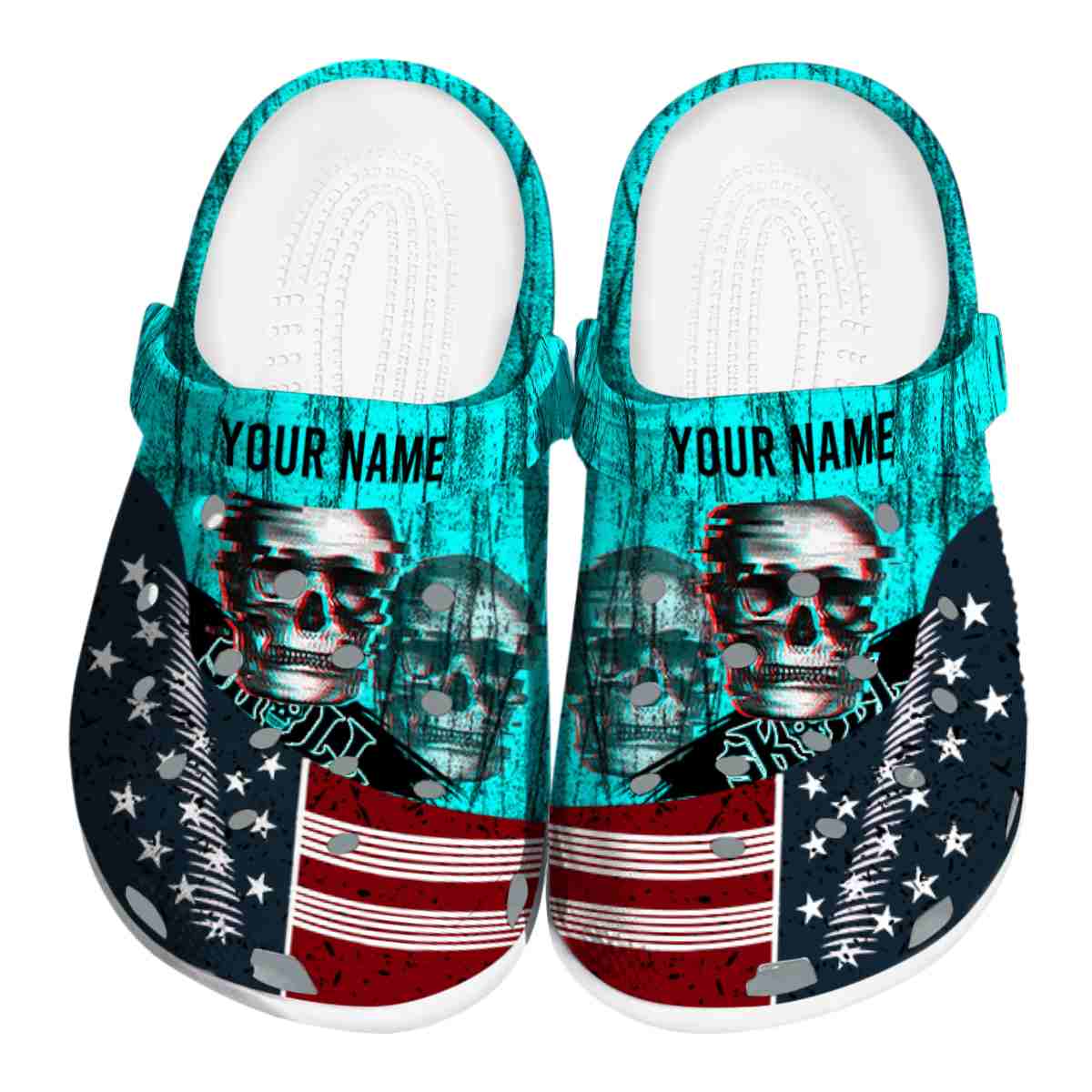 Skull Crocs Crocband Clogs Shoes Comfortable For Men Women and Kids