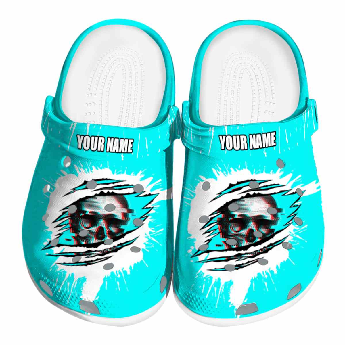 Skull Crocs Crocband Clogs Shoes Comfortable For Men Women and Kids