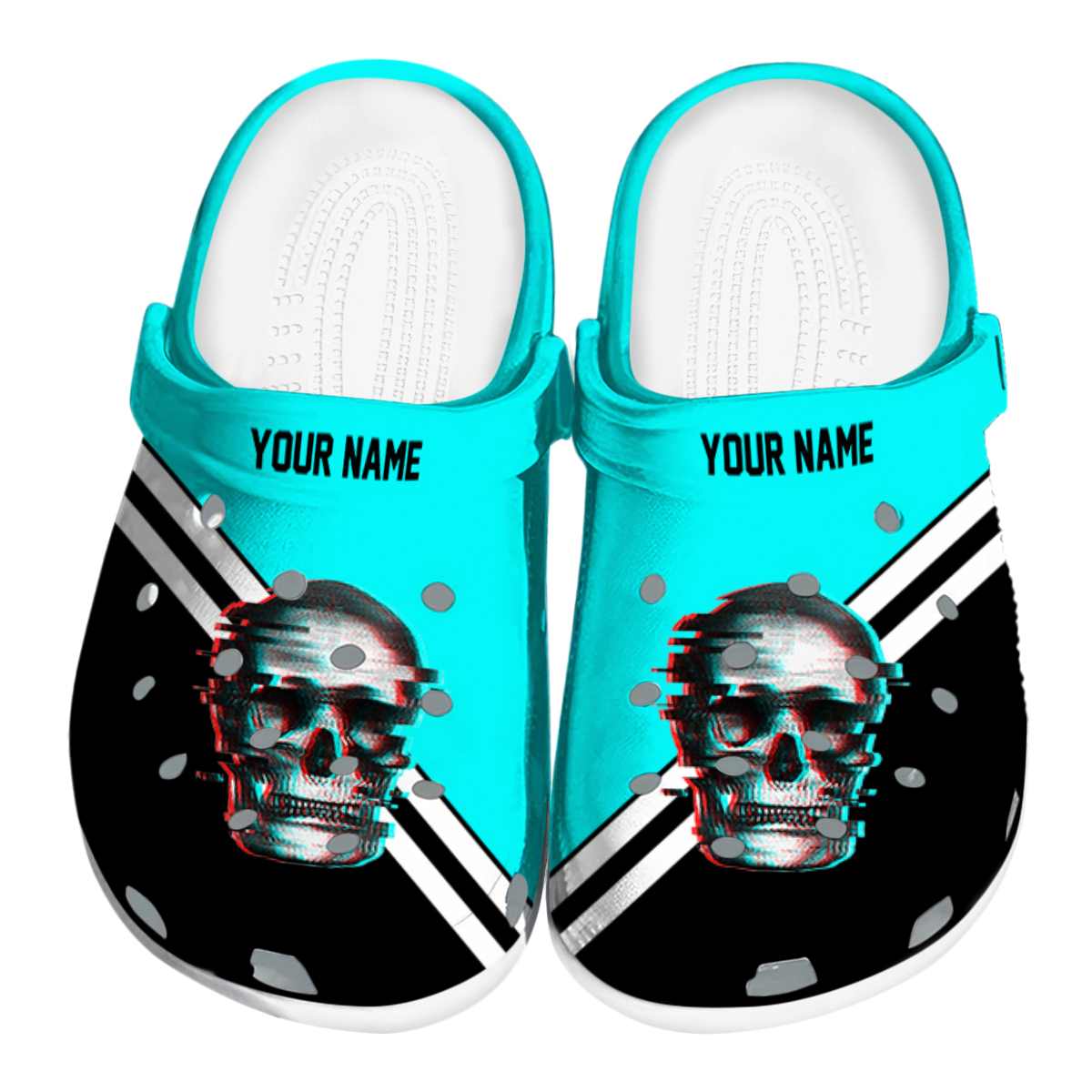 Skull Crocs Crocband Clogs Shoes Comfortable For Men Women and Kids