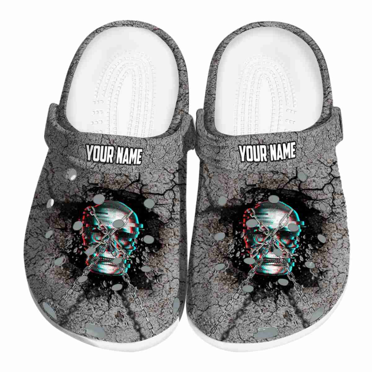 Skull Crocs Crocband Clogs Shoes Comfortable For Men Women and Kids