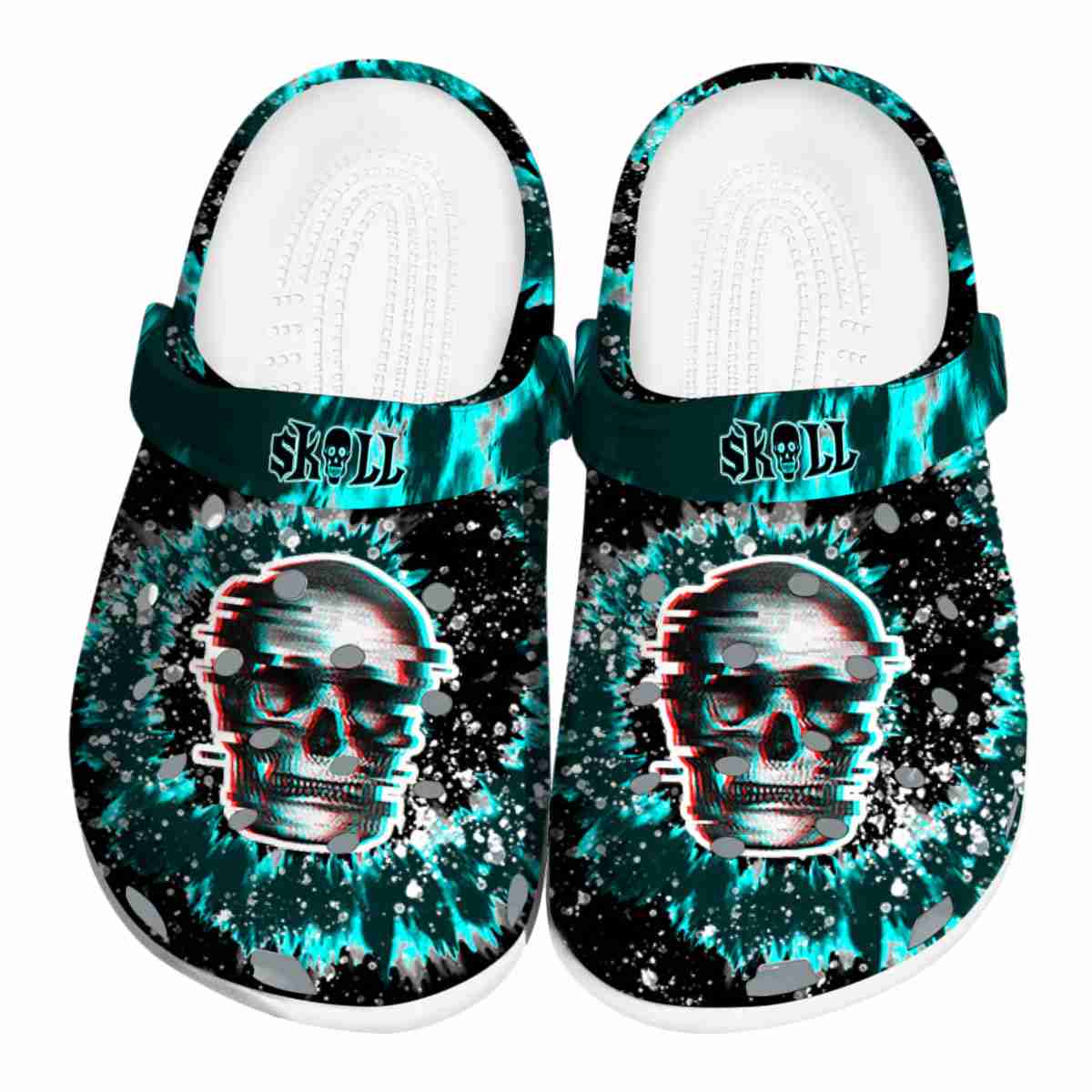 Skull Crocs Crocband Clogs Shoes Comfortable For Men Women and Kids