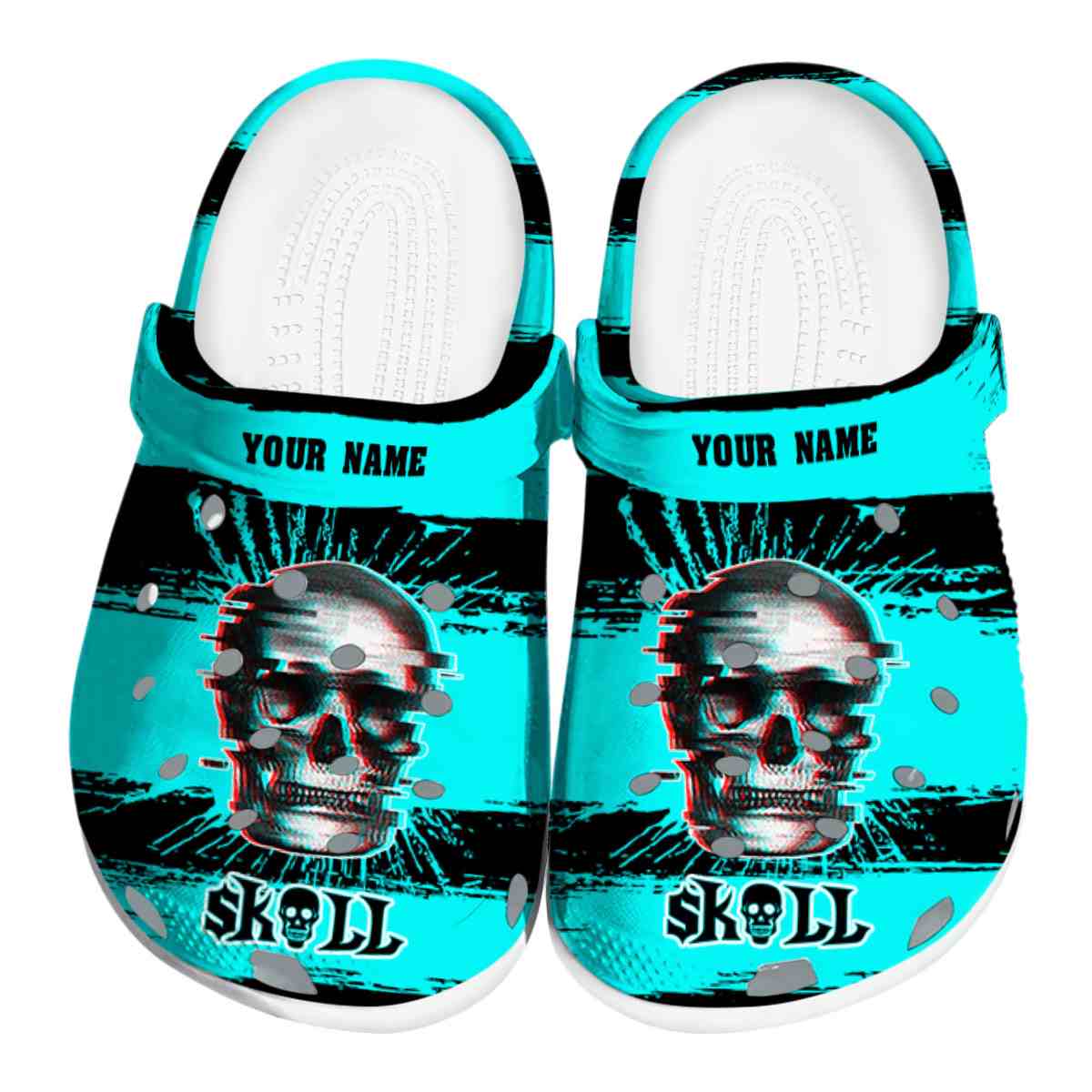 Skull Crocs Crocband Clogs Shoes Comfortable For Men Women and Kids