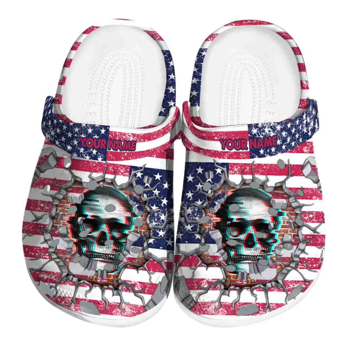 Skull Crocs Crocband Clogs Shoes Comfortable For Men Women and Kids