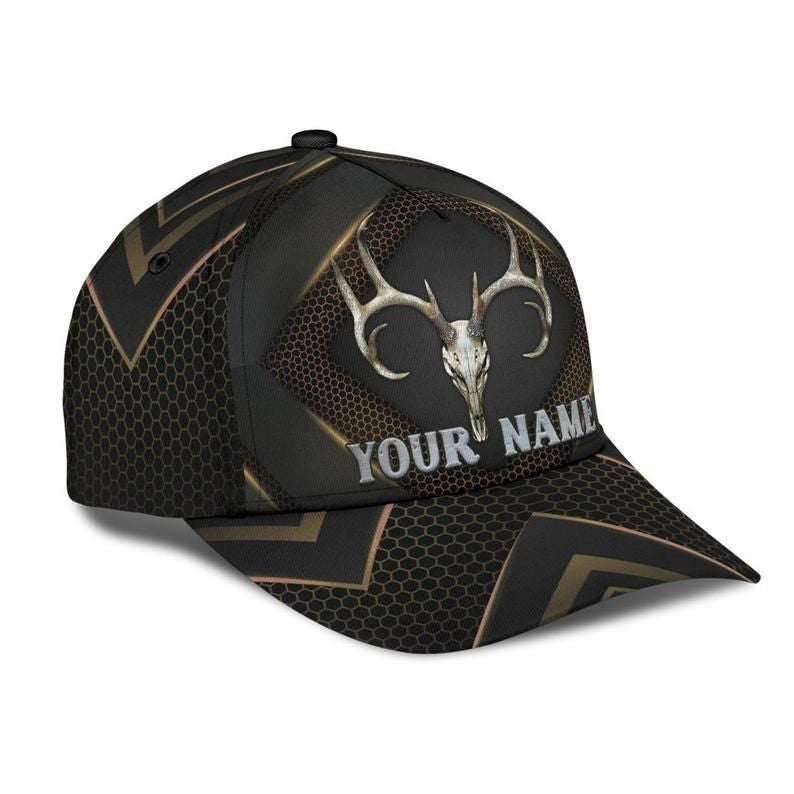 Skull Deer Hunting Hat Classic Cap, Baseball Cap, Hat Classic Cap, Trucker Cap, Deer Hunting Cap Trucker Hats Custom Hats Gifts For Men & Women