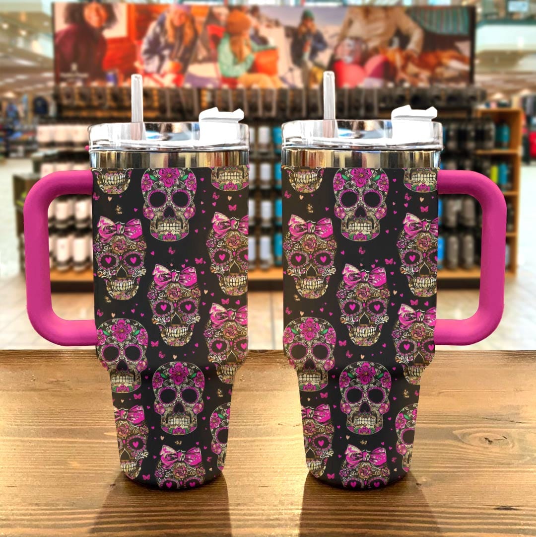 Skull Happy Valentines Custom Stanley Cup 40 oz 30 oz Tumbler With HandleTVC2301780