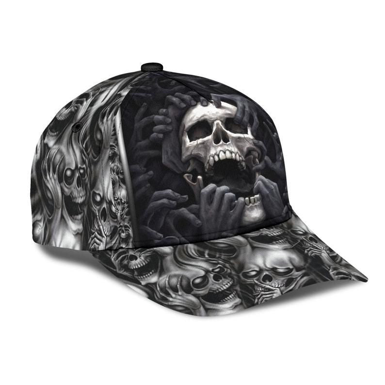 Skull Hat Classic Cap 3D, Human Cap 3D, Classical Cap, Gift For Women And Men Cap Trucker Hats Custom Hats Gifts For Men & Women