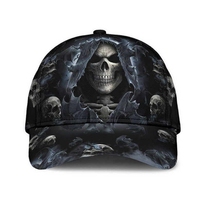 Skull Horror Cap 3D, Death Skull Camo Cap 3D, Limited Edition Cap Hat Classic Cap Trucker Hats Custom Hats Gifts For Men & Women