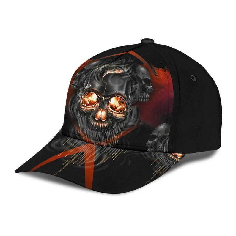 Skull Melting Classic Cap 3D Gift Idea, Unisex Hat, Human Cap, Trending Cap, American Cap Trucker Hats Custom Hats Gifts For Men & Women