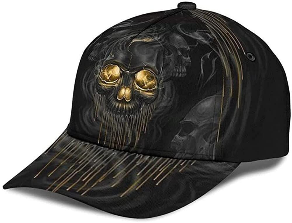 Skull Melting Smoke Black Simple and Beautiful 3D Printed Unisex Hat Classic Cap Trucker Hats Custom Hats Gifts For Men & Women