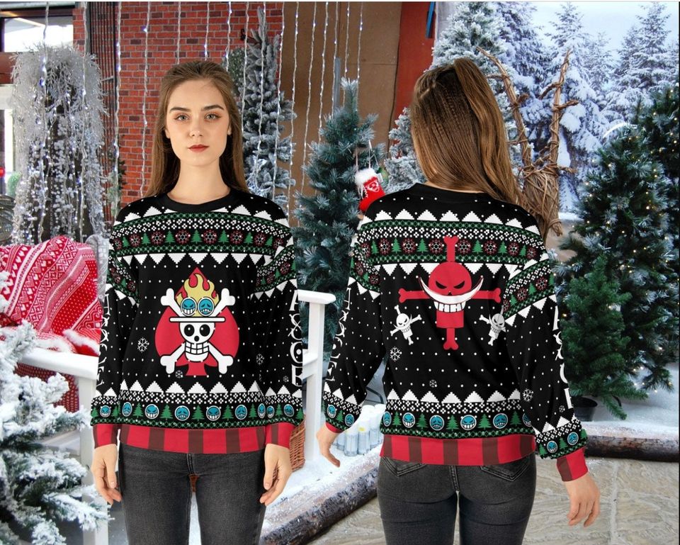 Skull Pirate Ugly Christmas Sweater