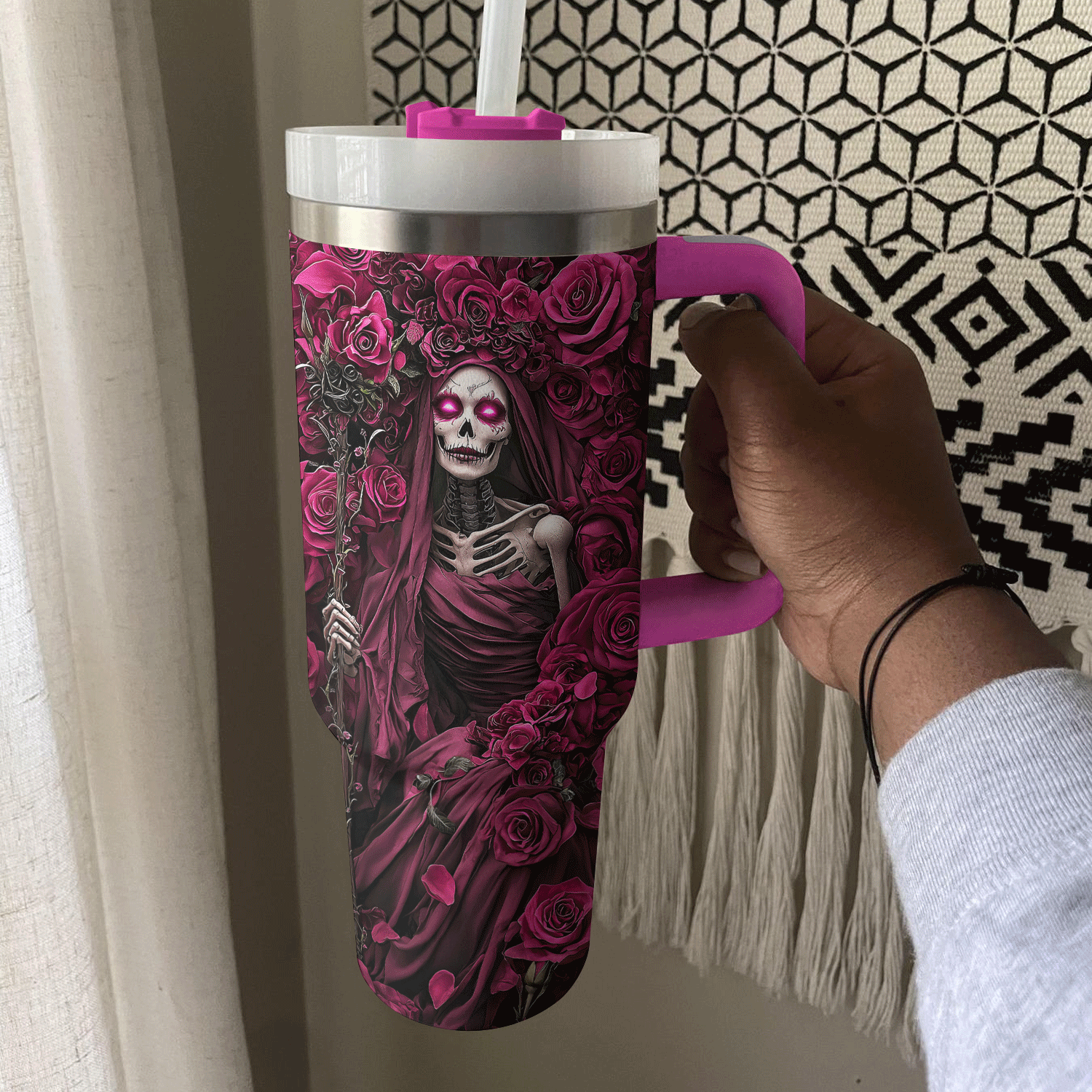 Skull Purple Queen Custom Stanley Cup 40 oz 30 oz Tumbler With HandleTVC2301308 - Image 4