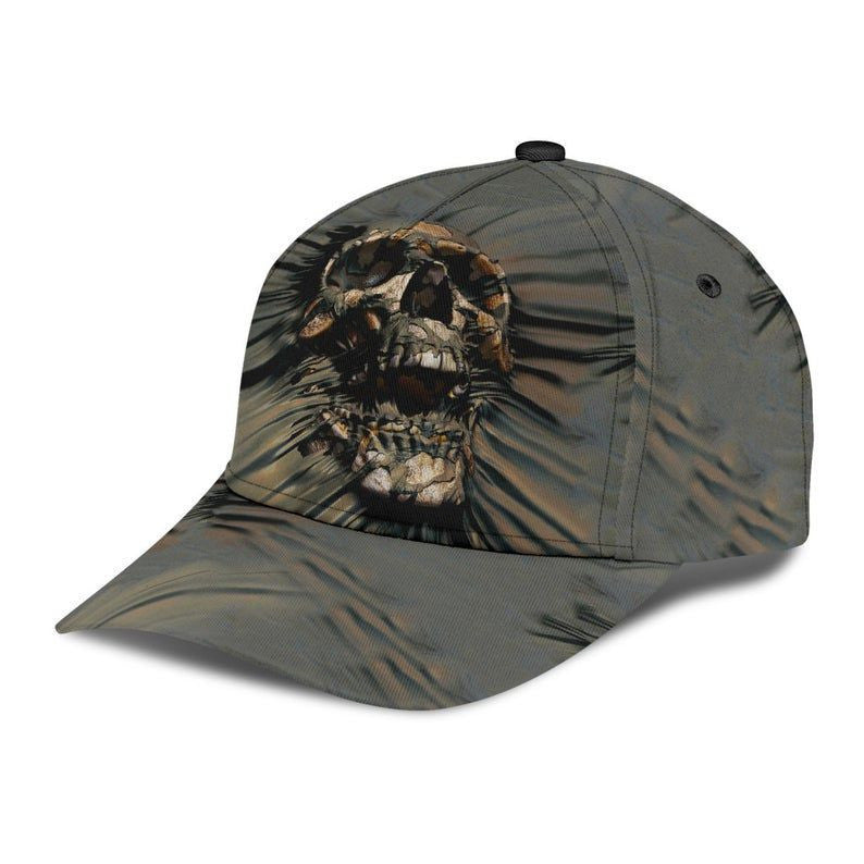 Skull Rip Hat Classic Cap Protect Cap 3D, Gift For Him, Human Cap, Trending Cap, American Cap Trucker Hats Custom Hats Gifts For Men & Women