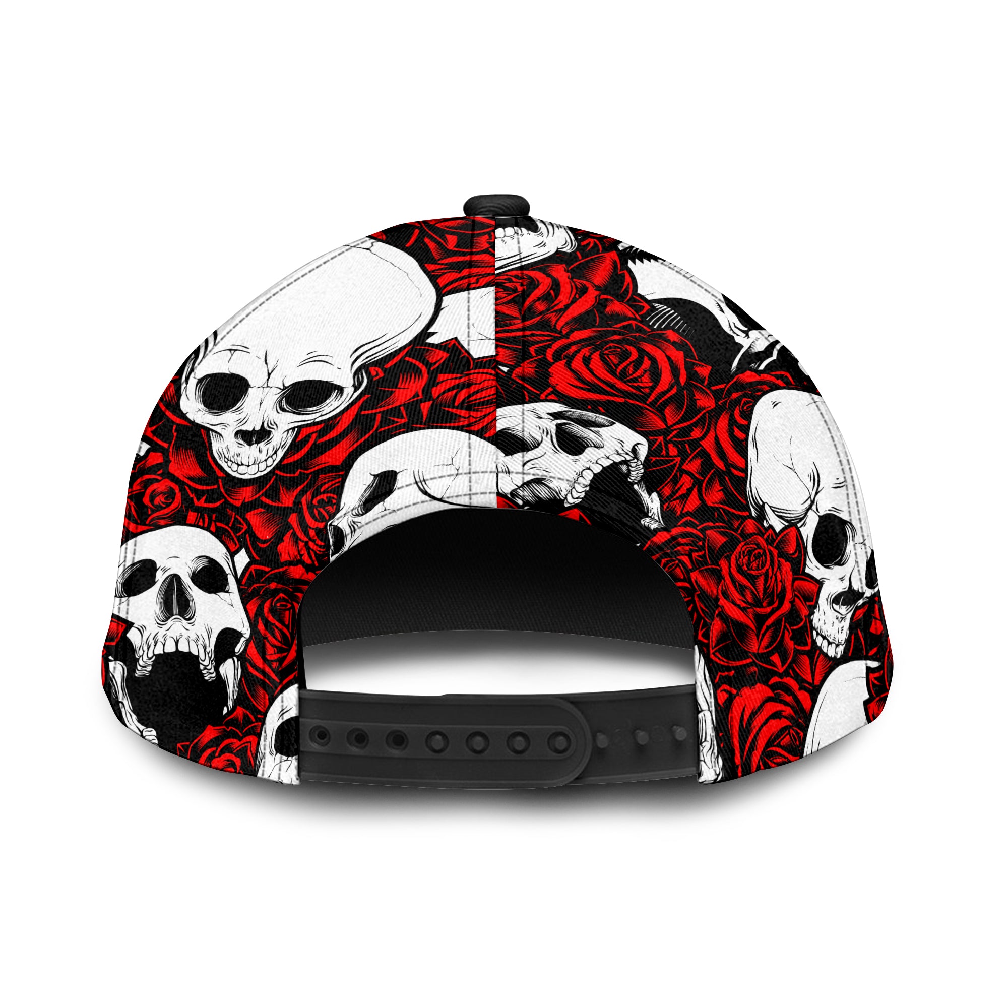 Skull Rose Queen - Death Cannot Divide Us Cap - LT2 Trucker Hats Custom Hats Gifts For Men & Women