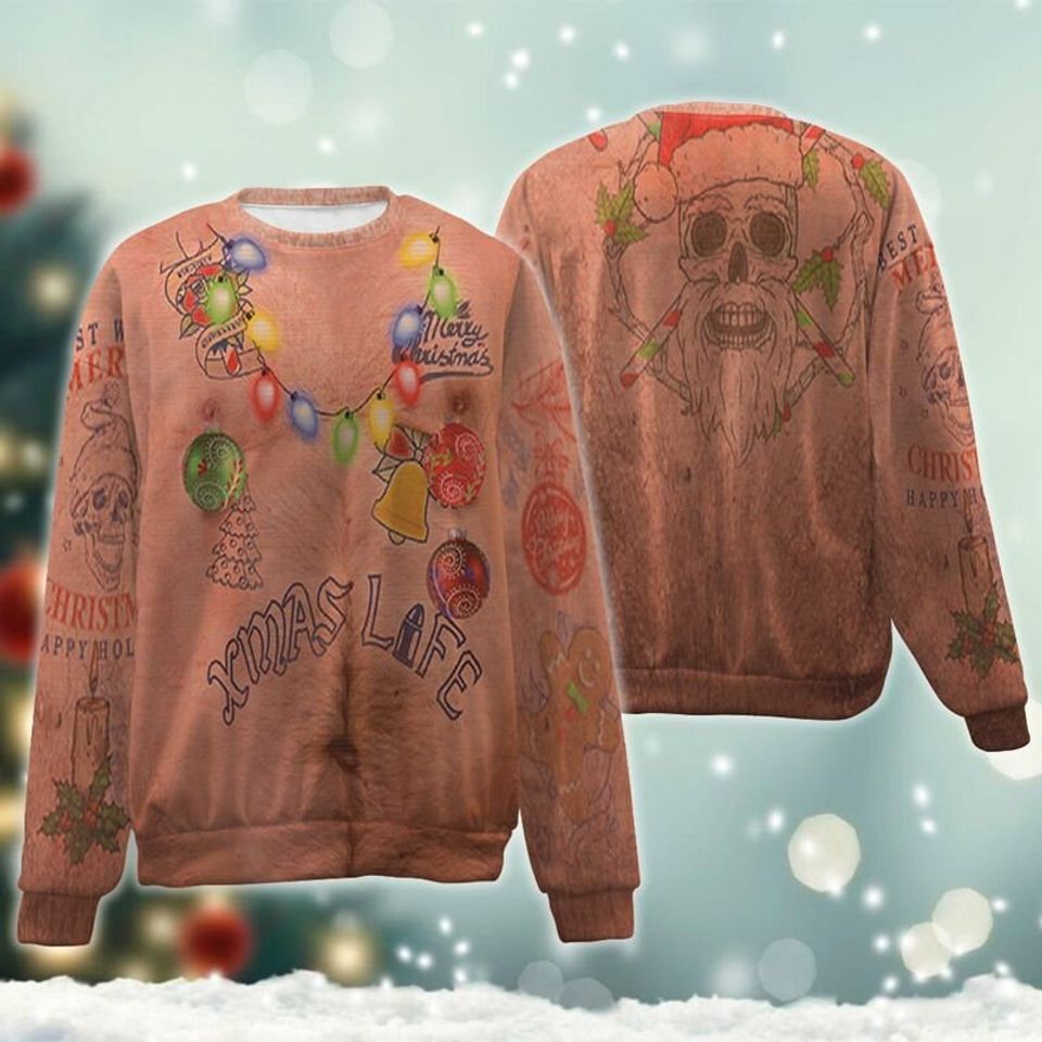 Skull Santa Claus 3D Sweatshirt