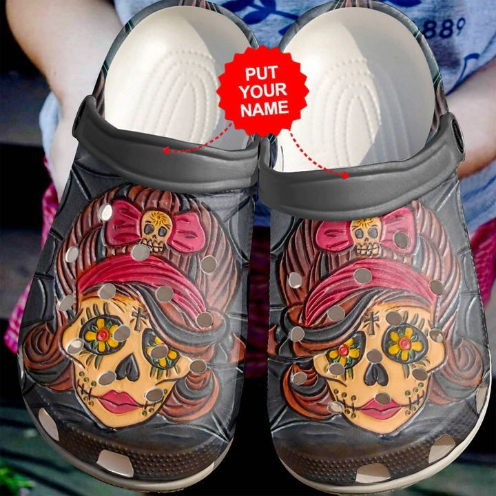 Skull - Skull Lady Clog Shoes For Men And Women