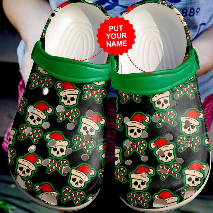 Skull - Skull Santa Clog Shoes For Men And Women