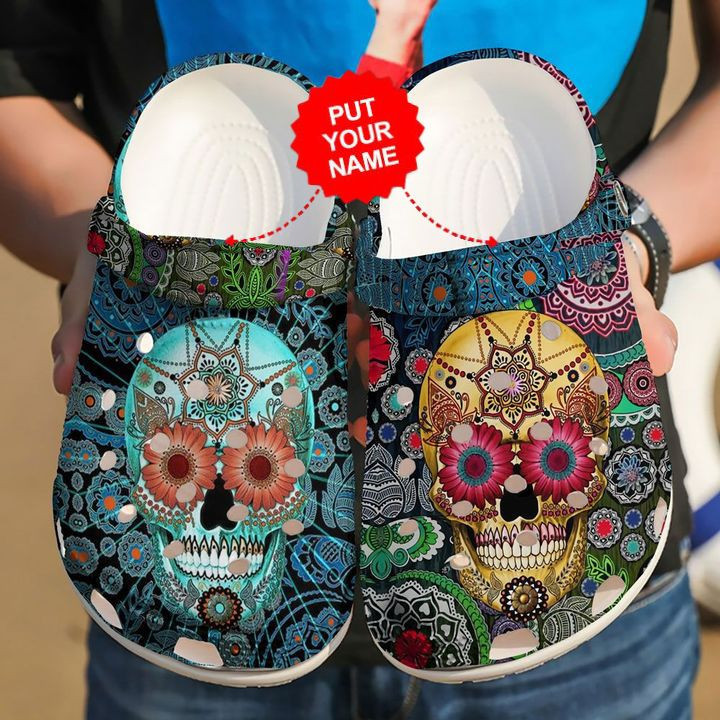Skull - Skull Sugar Clog Shoes For Men And Women