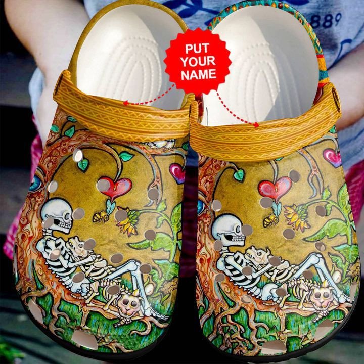 Skull - Skull Till Death Do Us Part Sku Clog Shoes For Men And Women