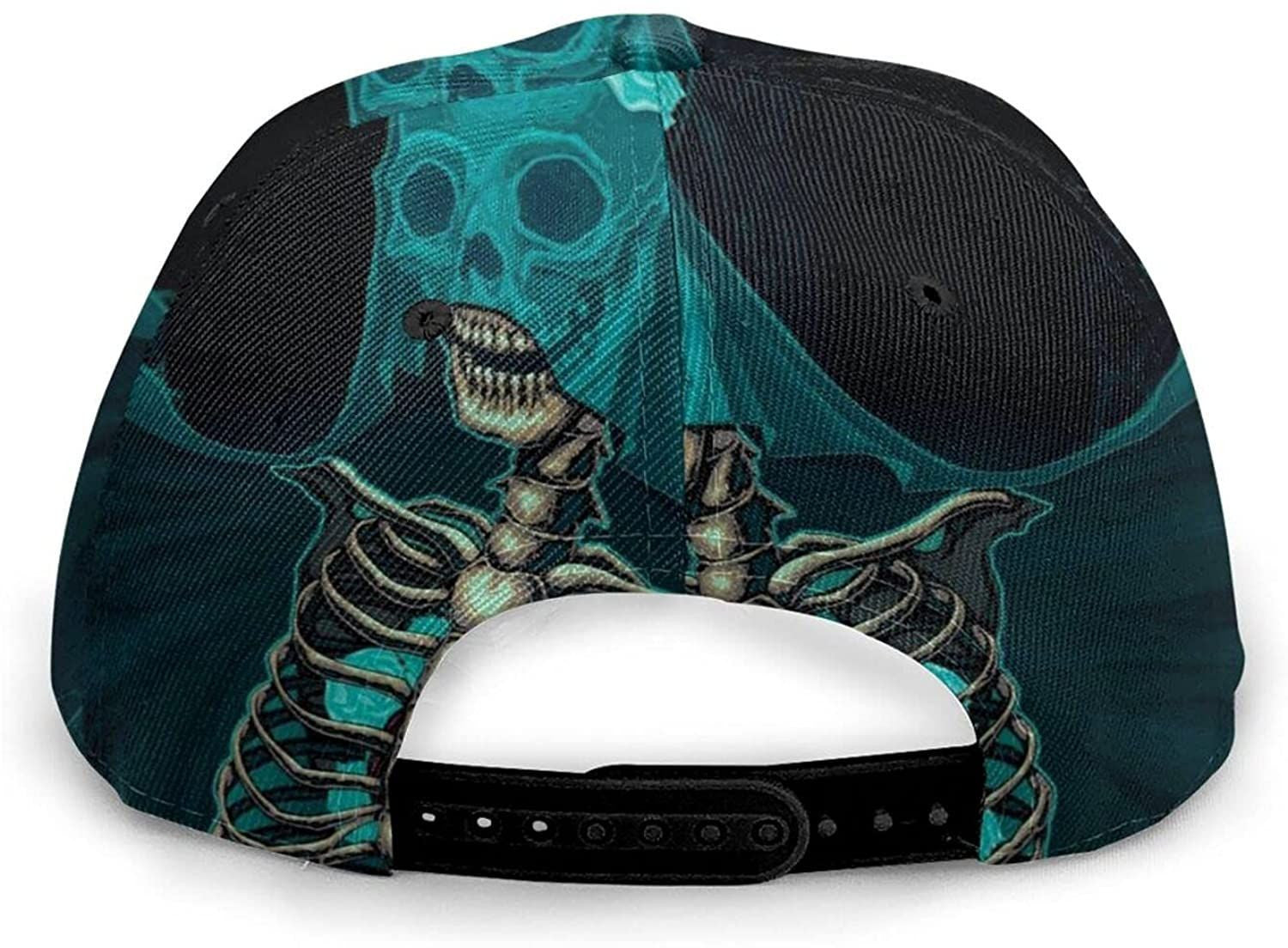 Skull Wear Flowers Print Casual Baseball Cap Adjustable Twill Sports Dad Hats for Unisex Trucker Hats Custom Hats Gifts For Men & Women