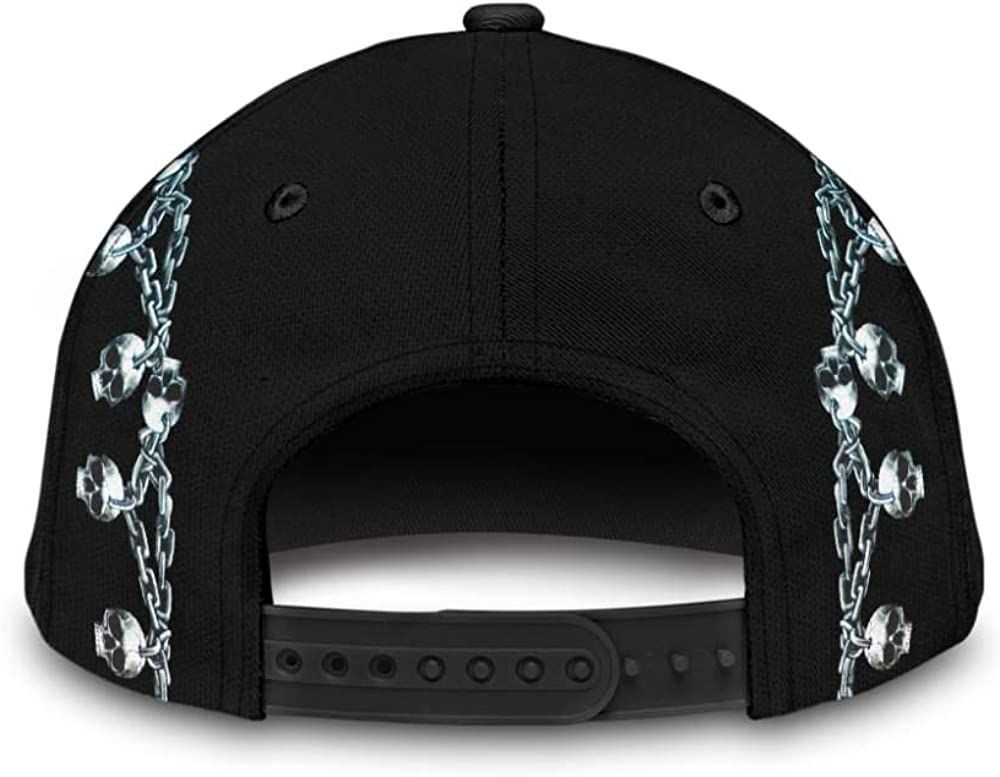 Skull Winged Skeleton With Chains Beautiful Cap 3D Classic Cap Trucker Hats Custom Hats Gifts For Men & Women