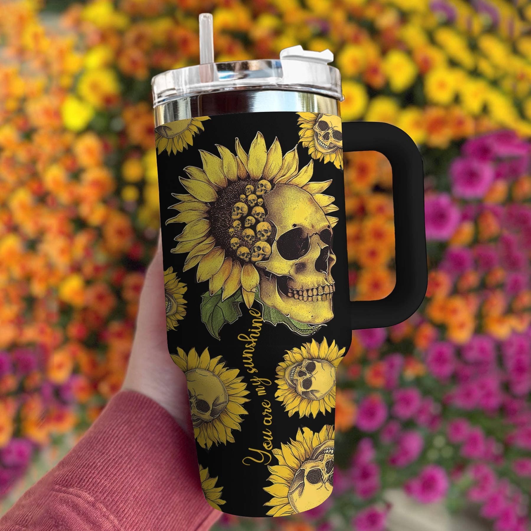 Skull You Are My Sunshine Custom Stanley Cup 40 oz 30 oz Tumbler With HandleTVC2301780