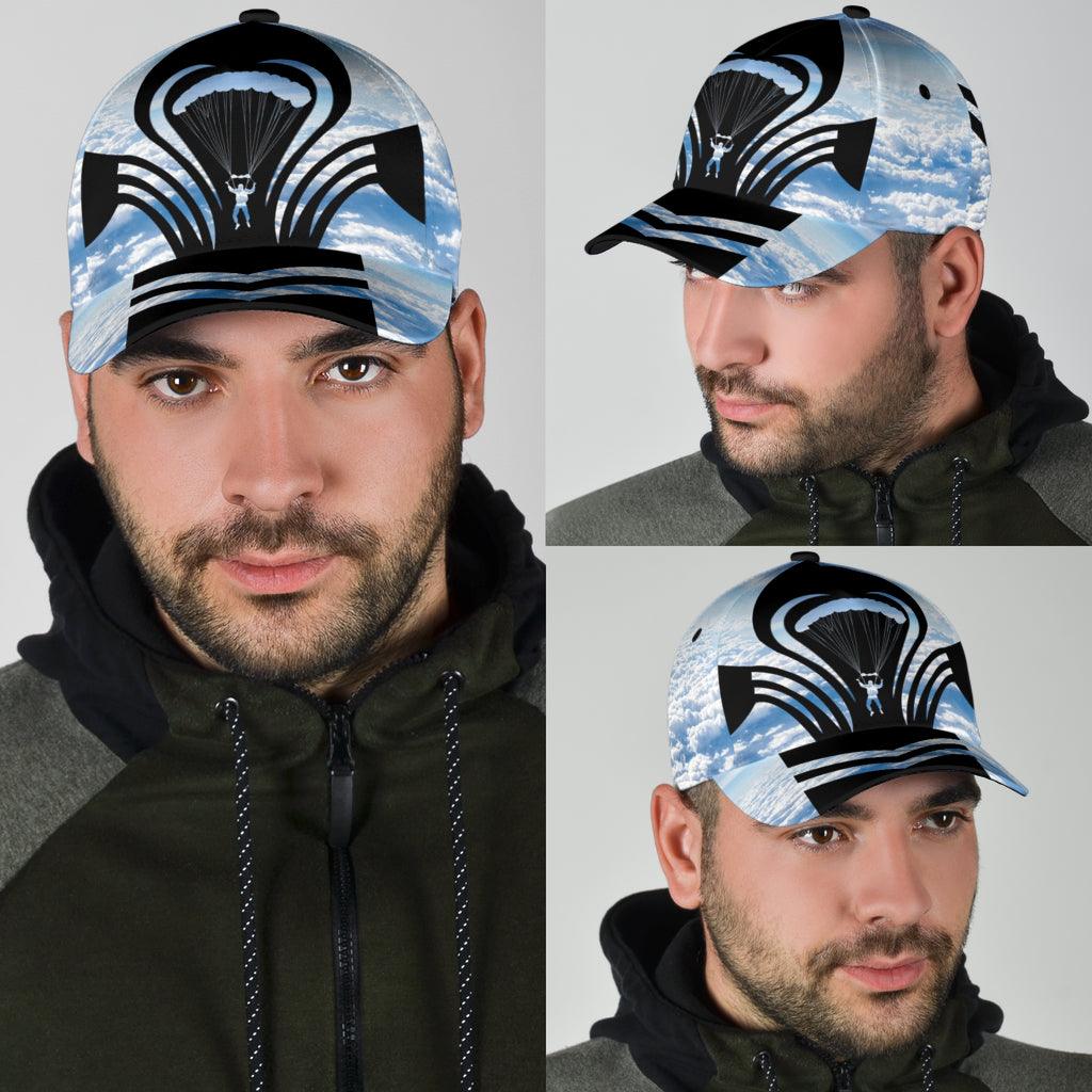Skydiving Classic Cap, Gift for Skydiving Lovers, Skydiving Players Trucker Hats Custom Hats Gifts For Men & Women