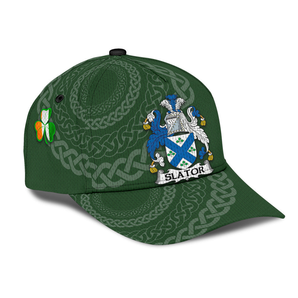 Slator Coat Of Arms - Irish Family Crest St Patrick's Day Hat Classic Cap Trucker Hats Custom Hats Gifts For Men & Women