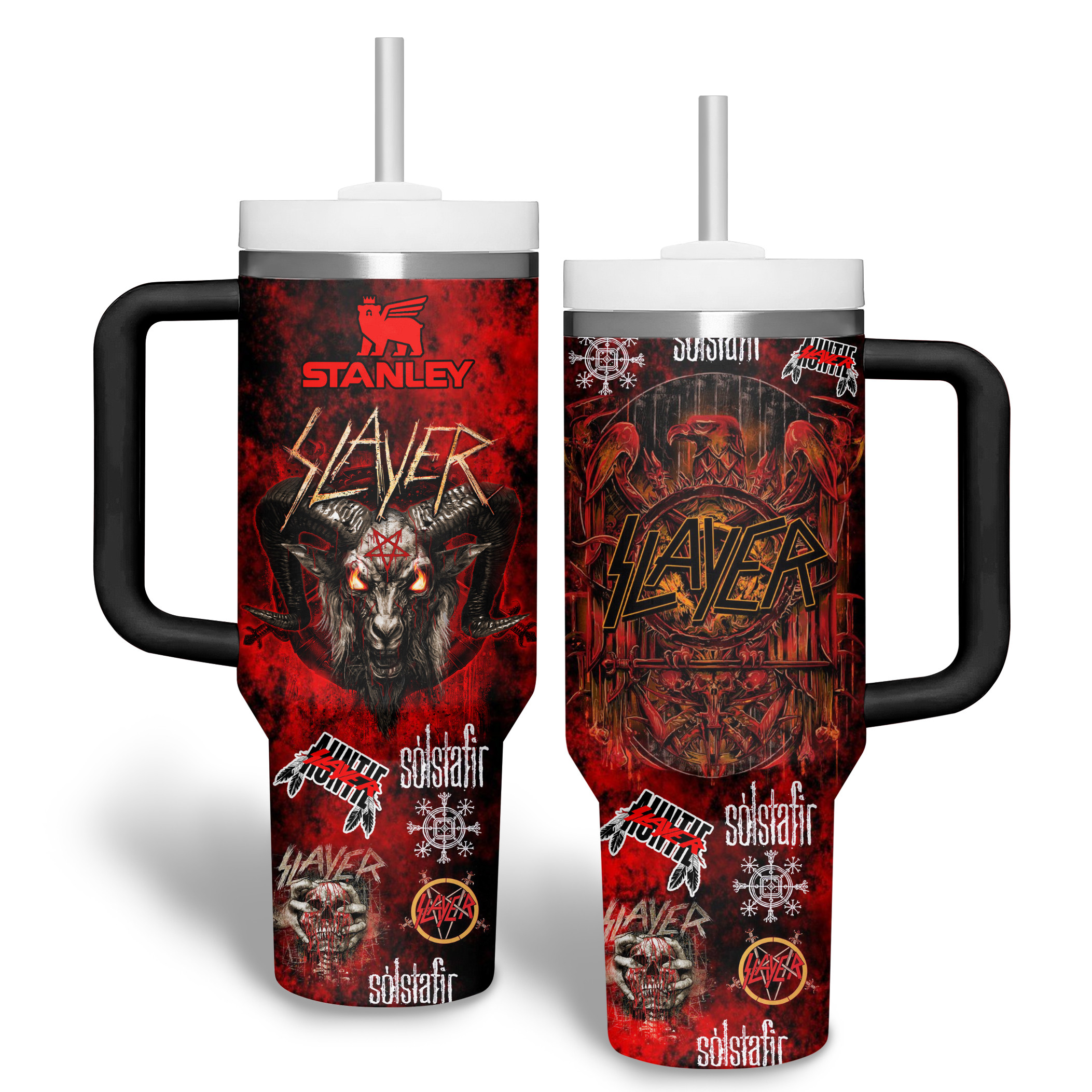 Slayer Band Music Custom Stanley Cup 40 oz 30 oz Tumbler With HandleTVC2301338 - Image 4